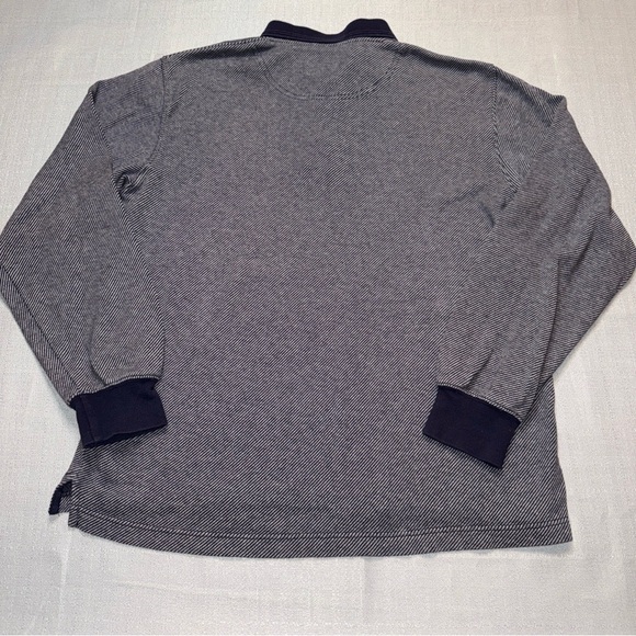 Men's timberland navy/Gray Long Sleeve Polo Shirt size M - Picture 7 of 7